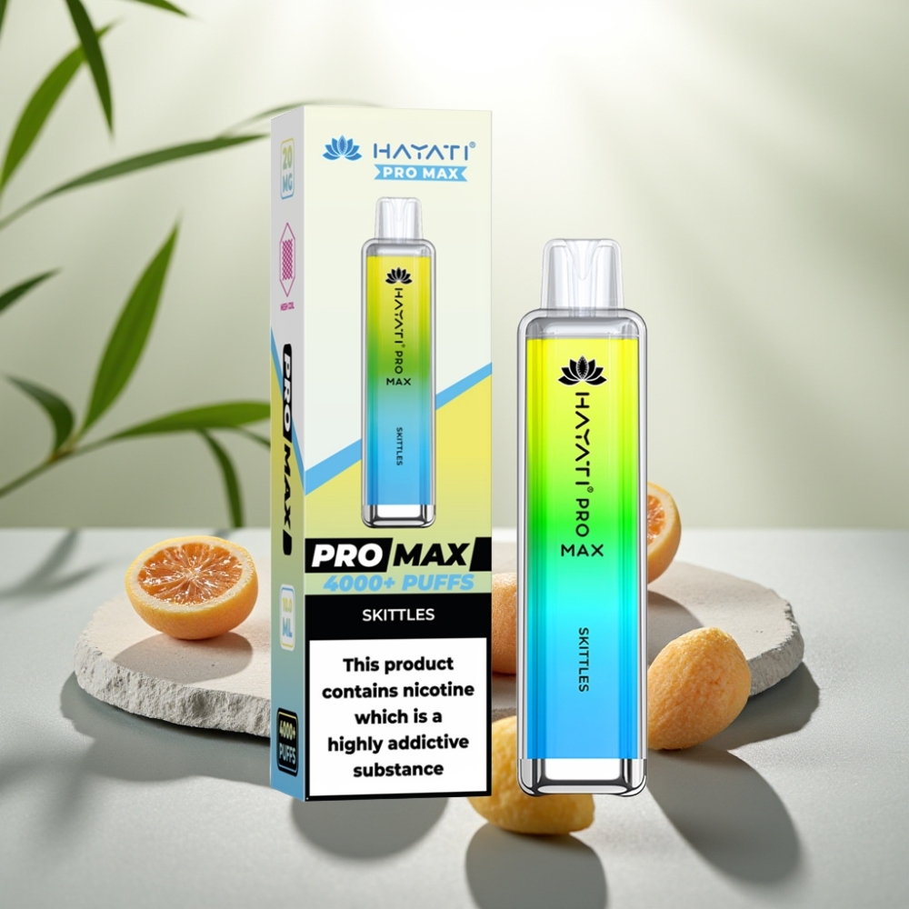 Hayati Pro Max 4000 Puffs Disposable Vape Skittles (2ml/10ml, 1400mAh, 4000 Pufuri)