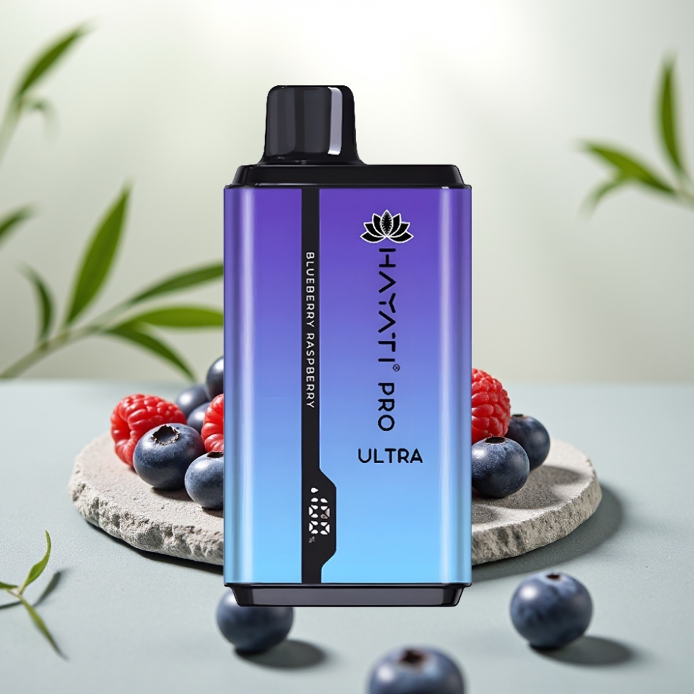 Hayati Pro Ultra 15000 Puffs Afină Zmeură 15000+ Puffs 2×12ml 2%