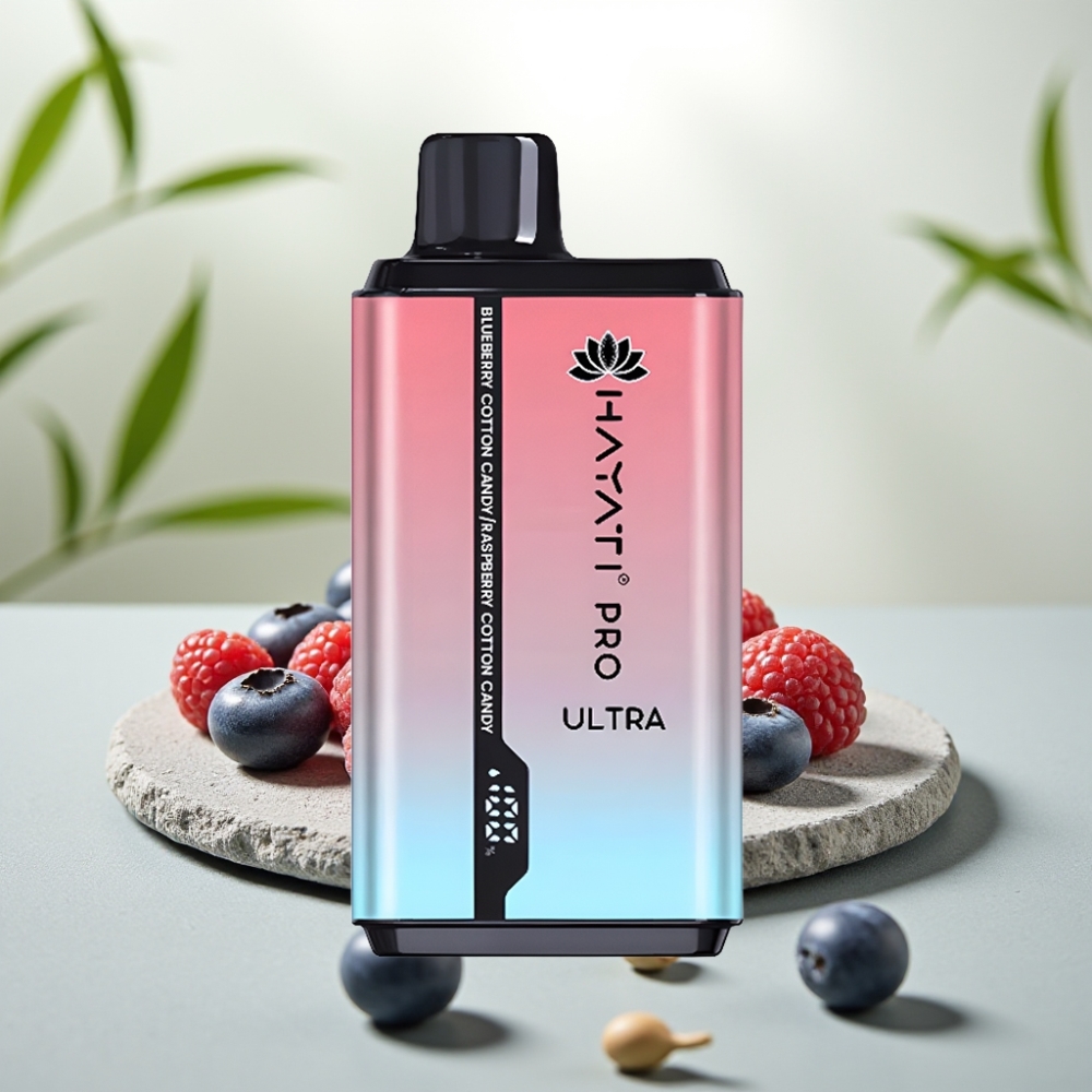 Hayati Pro Ultra 15000 Puffs Afine Bomboană Bomboană Zmeură 2×12ml 2%