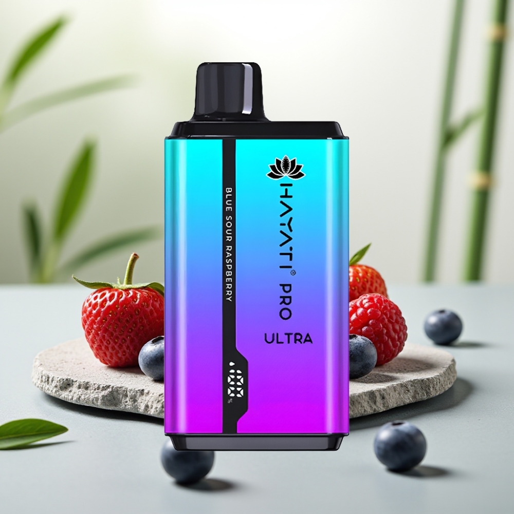 Hayati Pro Ultra 15000 Puffs Afine Zmeură Mentol 2×12ml 2% 49 arome