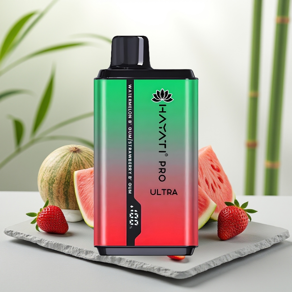 Hayati Pro Ultra 15000 Puffs Bubă Zaharat Pepene Bubă Zaharat Căpșuni 15000+ Puffs 2×12ml 2%