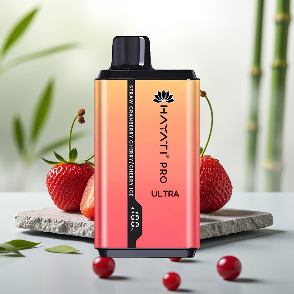 Hayati Pro Ultra 15000 Puffs Capsuni Afine Cireșă Cireșă Ice 2×12ml 2%