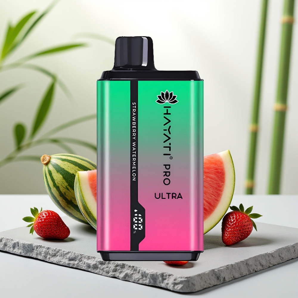 Hayati Pro Ultra 15000 Puffs Capsuni Pepene Galben 15000+ Pufuri 24ml 2%
