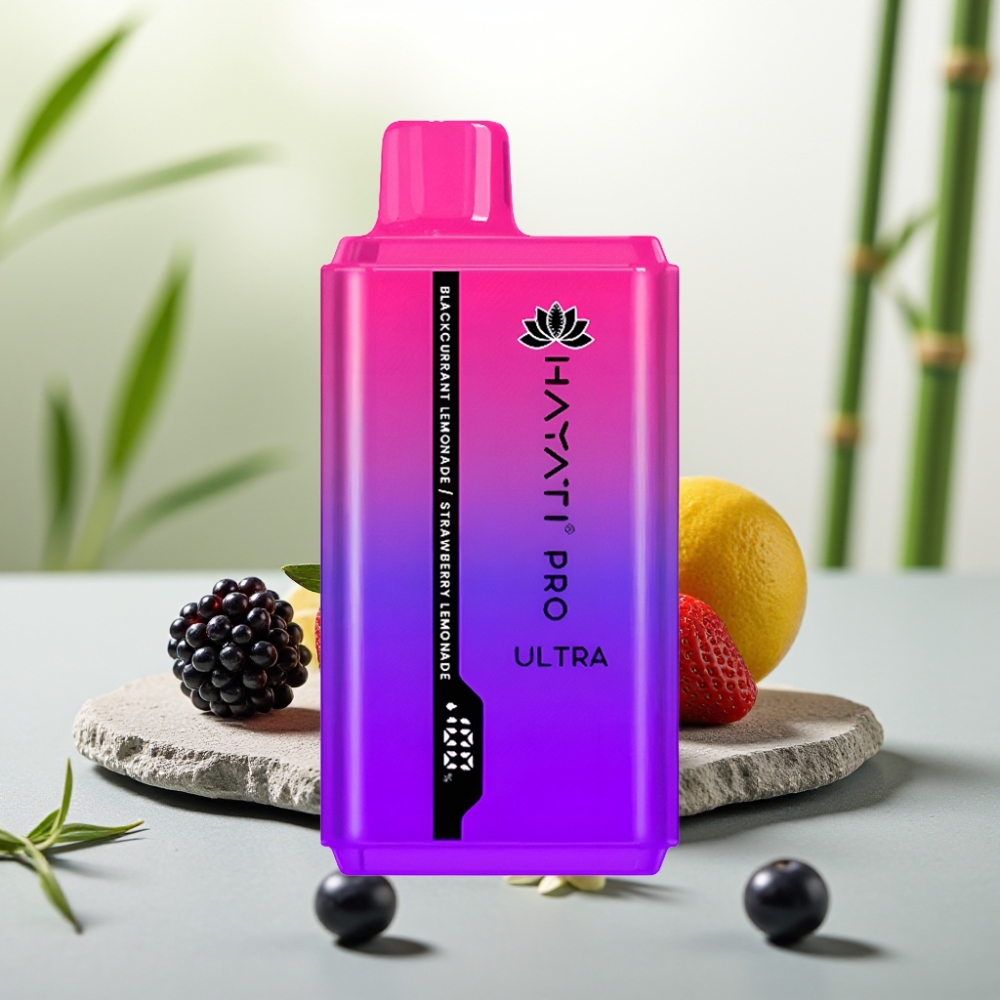 Hayati Pro Ultra 15000 Puffs Coacăz Limonadă Zmeură Limonadă 2×12ml 2% 49 Arome