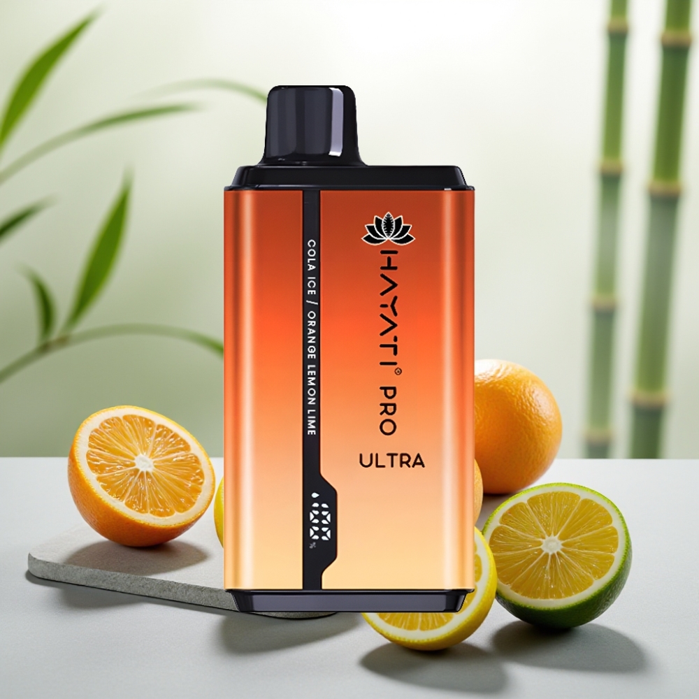 Hayati Pro Ultra 15000 Puffs Cola Gheață Portocală Lămâie & Lime 2×12ml 2%