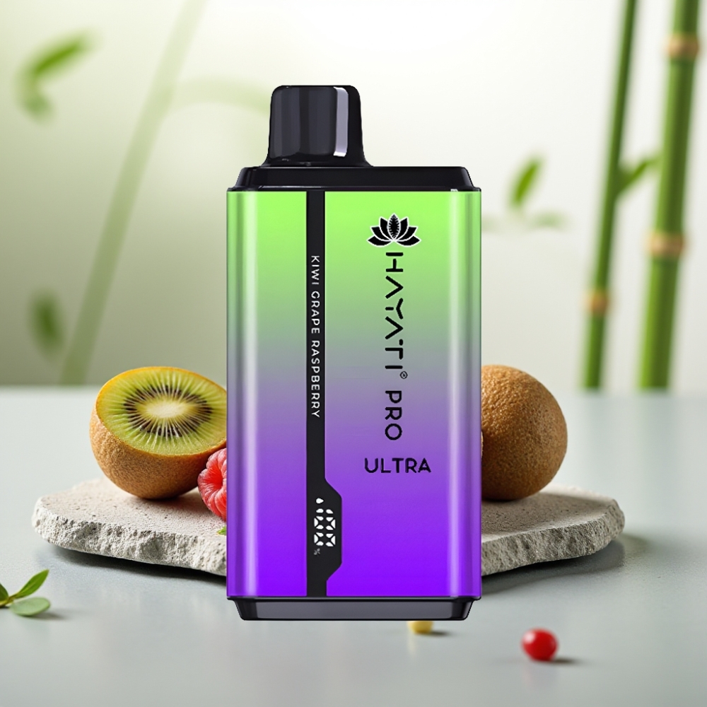 Hayati Pro Ultra 15000 Puffs Kiwi Strugure Zmeură 2×12ml 2% 49 Arome