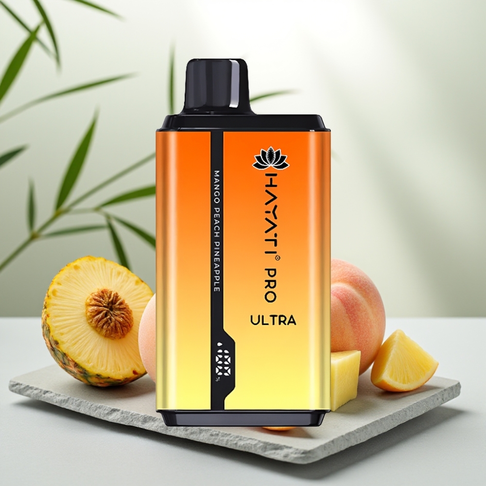 Hayati Pro Ultra 15000 Puffs Mango Piersică Ananas 15000+ Pufuri 2×12ml 2%