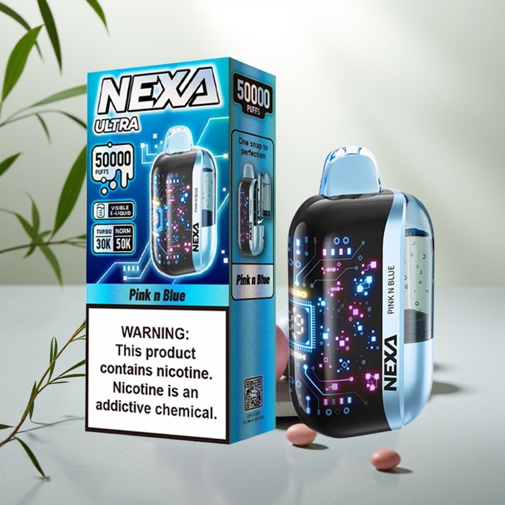 NEXA Ultra 50K Disposable Roz și Albastru 20ml 5% 50000 Pufuri