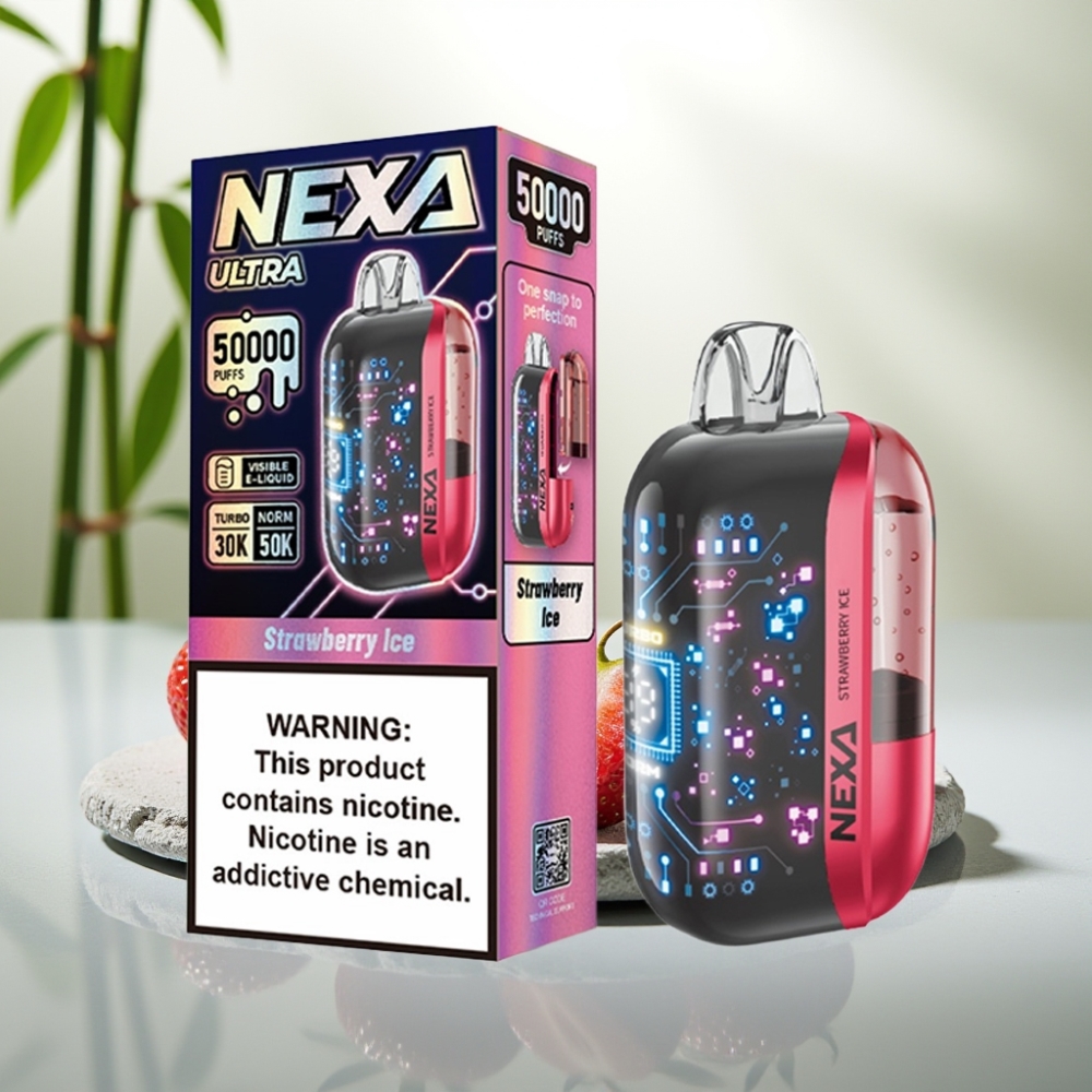 NEXA Ultra 50K Disposable Vape Capsuni Înghețate 20ml 800mAh 5%