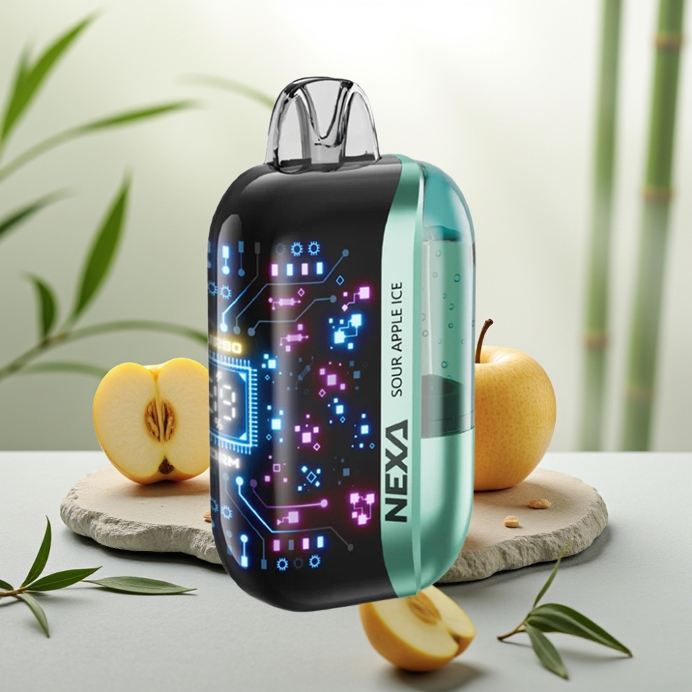 NEXA Ultra 50K Disposable Vape Măr Acid Înghețat 20ml 800mAh 5% 0.9ohm