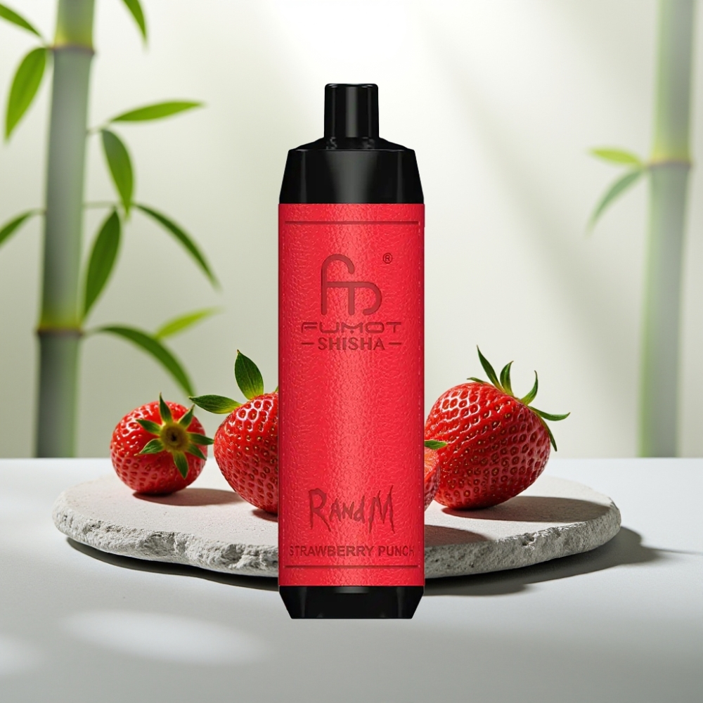 RandM Fumot Shisha 10000 Puffs - Capsuni Punch, 18ml, 0.5% Nic, 850mAh