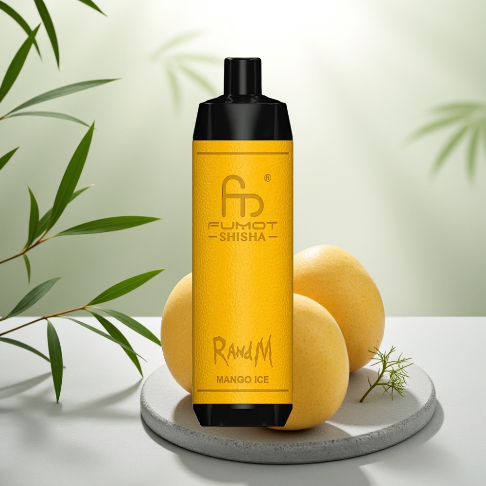 RandM Fumot Shisha 10000 Puffs Mango Gheață – 18ml, 850mAh, 0.6ohm
