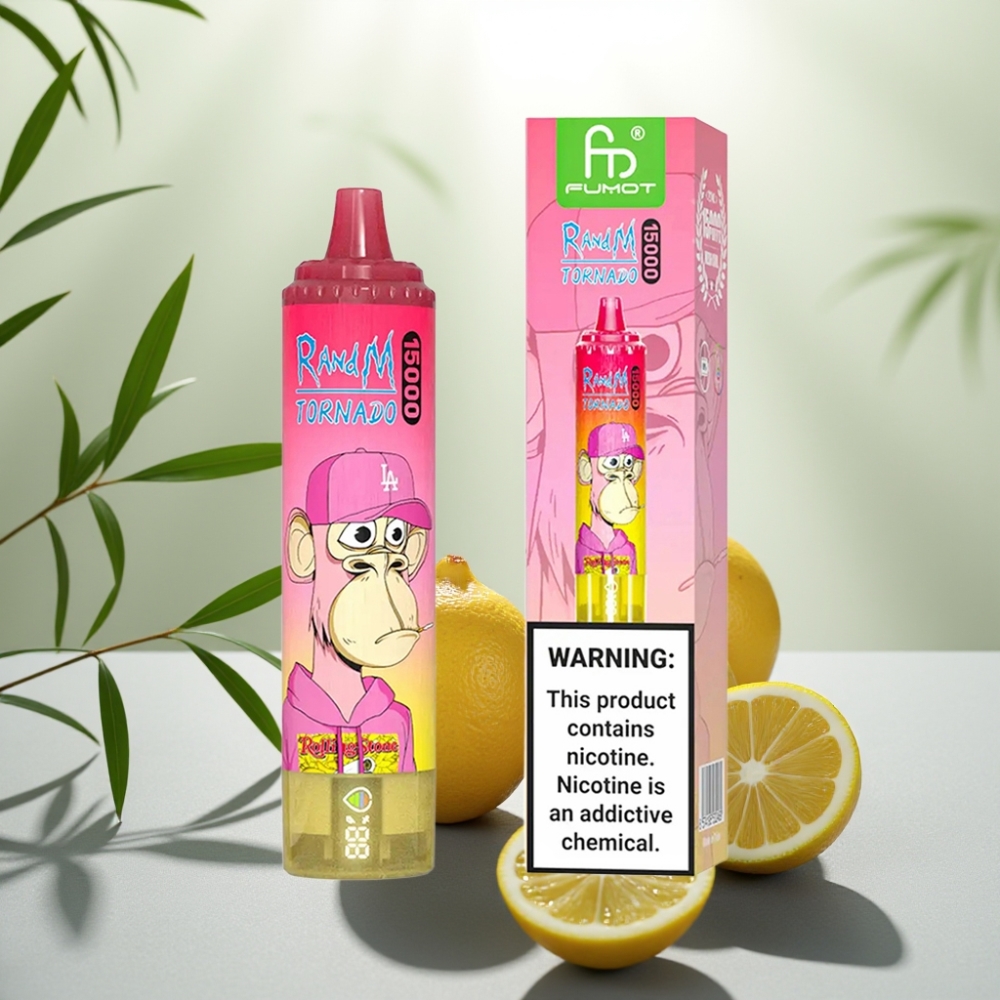 Fumot RandM Tornado 15000 Pufări Lămâie, 25ml, 850mAh, Tip-C