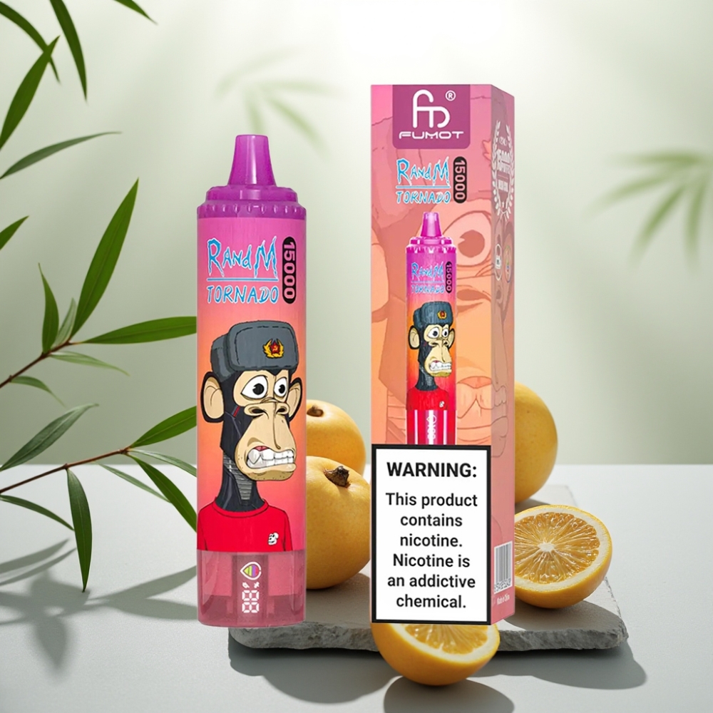 Fumot RandM Tornado 15000 Puffs Fruct de Dragon, 25ml, 850mAh, 0.9 Ohm Mesh