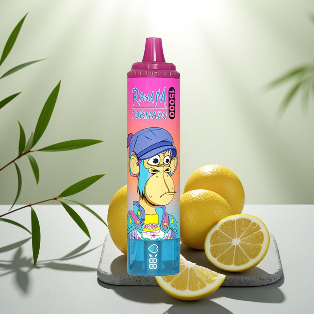 Fumot RandM Tornado 15000 Pufs Limonadă, 25ml, 850mAh, 0.9 Ohm Mesh