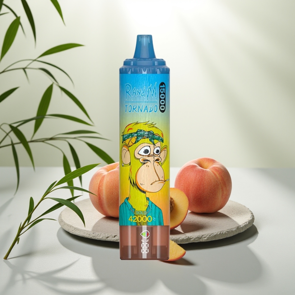 Fumot RandM Tornado 15000 Pufuri, 25ml, 850mAh, Piersică Mango