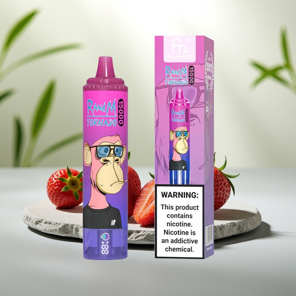 Fumot RandM Tornado 15000 Pufuri Capsaie Struguri, 25ml, 850mAh, 0.9 Ohm