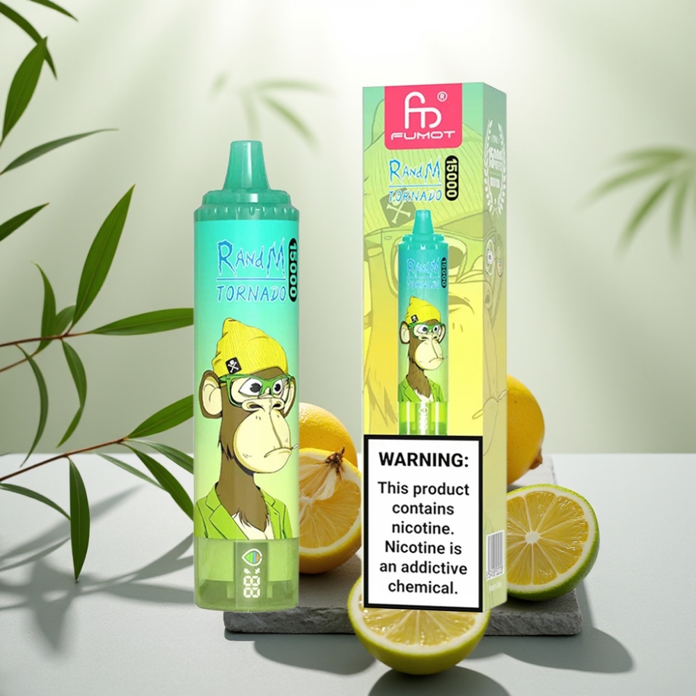 Fumot RandM Tornado 15000 Pufuri Lămâie Lime 25ml 850mAh
