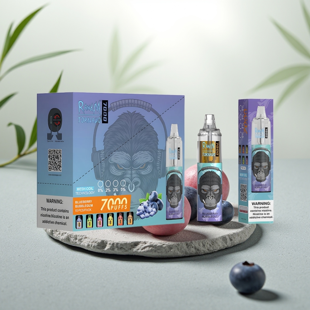 Fumot Tornado 7000 Disposable Vape Afine Gumă de Balon 14ML 850MAH 5%