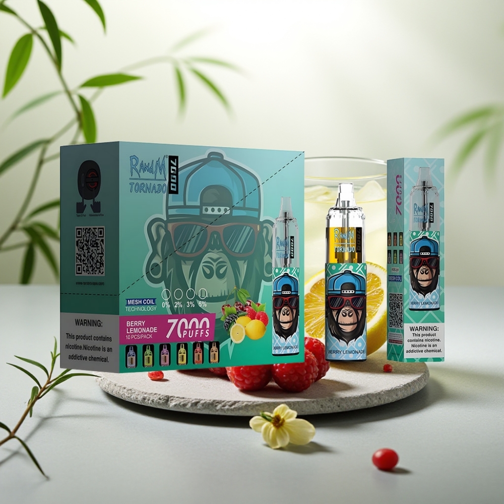 Fumot Tornado 7000 Disposable Vape Afine Limonadă 7000 Pufări 14ML 850MAH