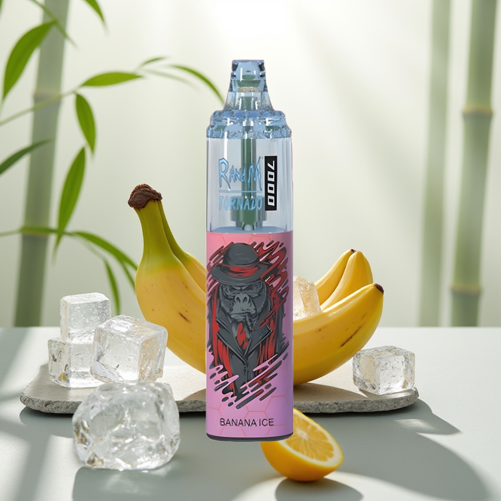 Fumot Tornado 7000 Disposable Vape Banana Ice 14ML 850MAH Mesh Coil Type-C