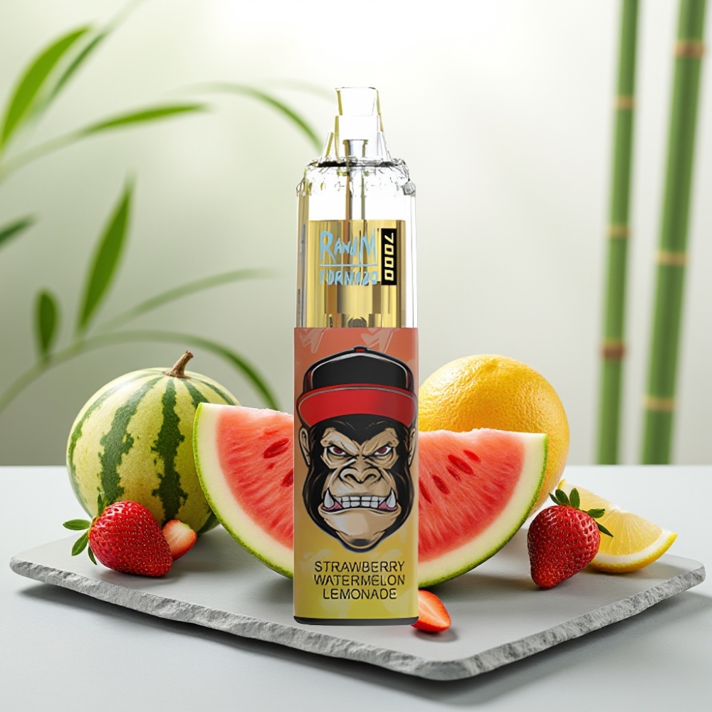 Fumot Tornado 7000 Disposable Vape Capsuni Pepene Limonadă 14ML 850MAH Mesh