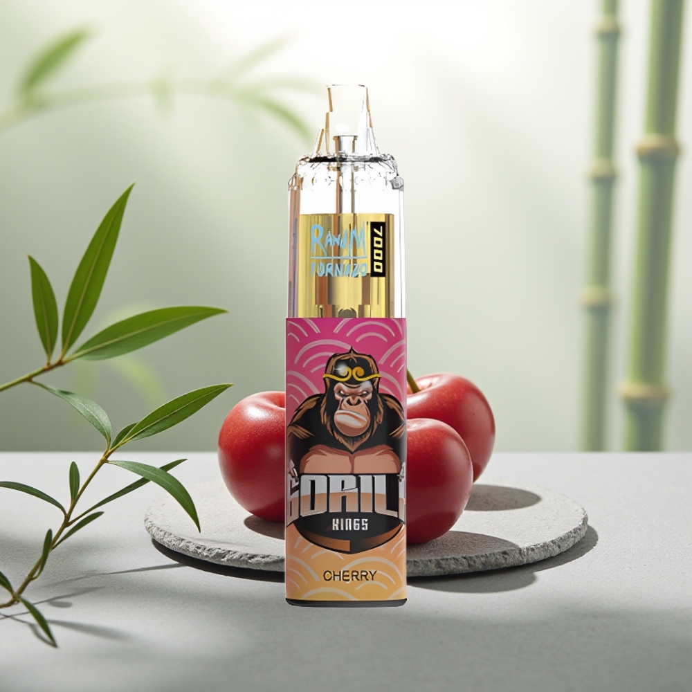 Fumot Tornado 7000 Disposable Vape Cireșă, 14ML, 850MAH, Rețea, Type-C, RGB