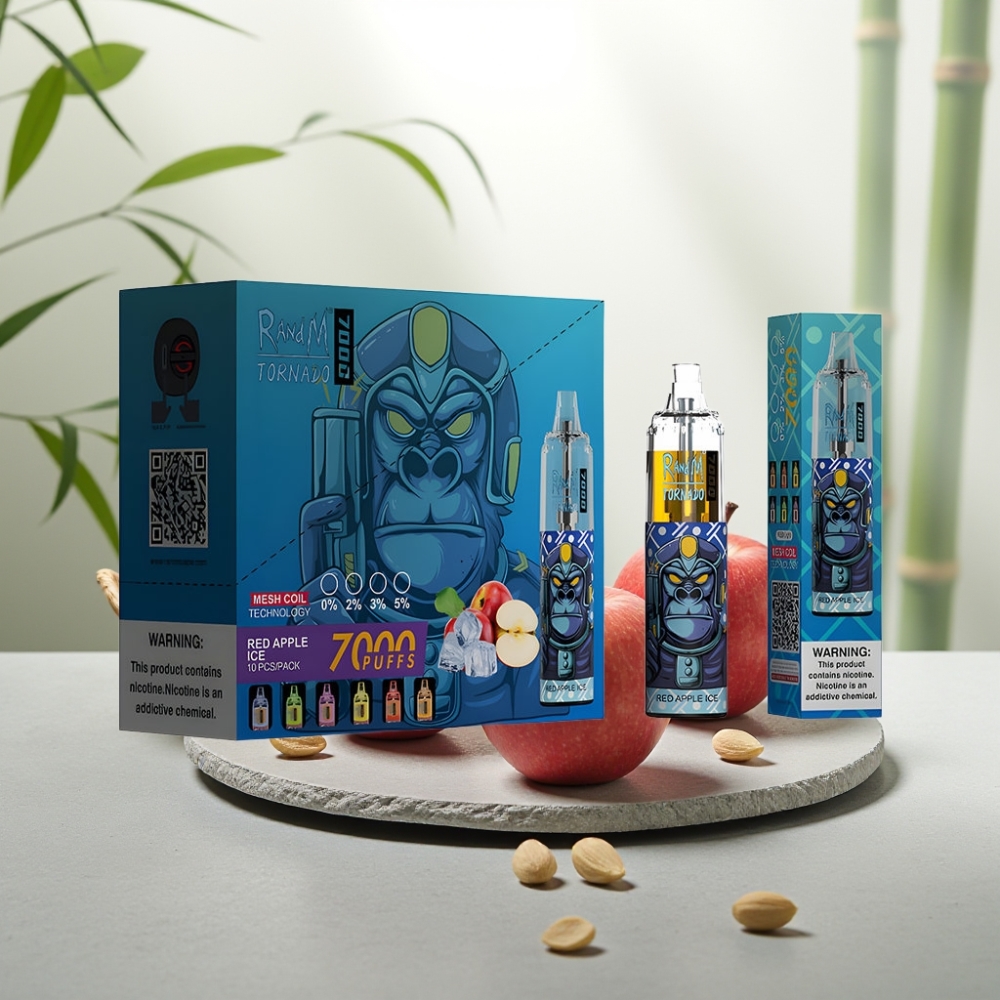 Fumot Tornado 7000 Disposable Vape Măr Ice 14ML 850MAH 5% Nicotin