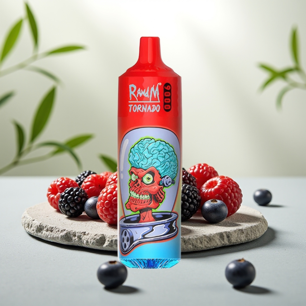 RandM Tornado 9000 Puffs Coșuri Mix de Fructe de Pădure, 18 mL, 850 mAh