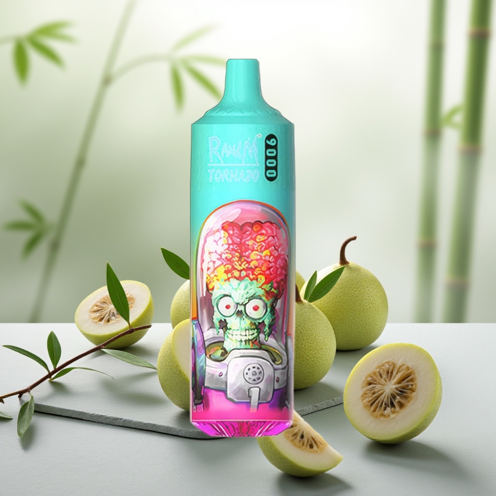 RandM Tornado 9000 Puffs Guava Gheață 18mL 850mAh Display RGB