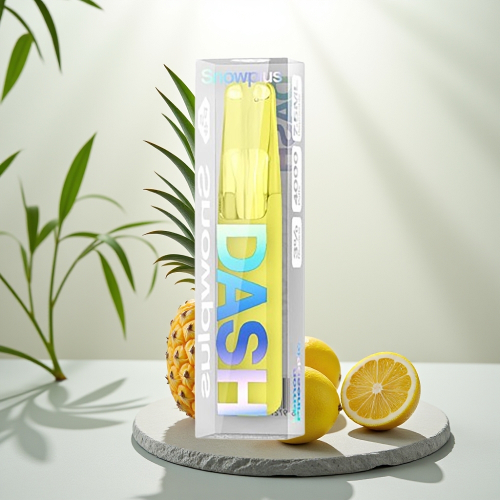 Snowplus Dash 4000 Puffs Dispozabil Lămâiă Ananas, 7.5 ml, 530 mAh, 3%/5%