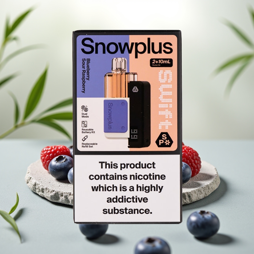 Snowplus Swift 5000 Puffs Prefilled Pod Kit Afine acrișoare albastre, 1000 mAh, 2+10 ml, 2% nicotina
