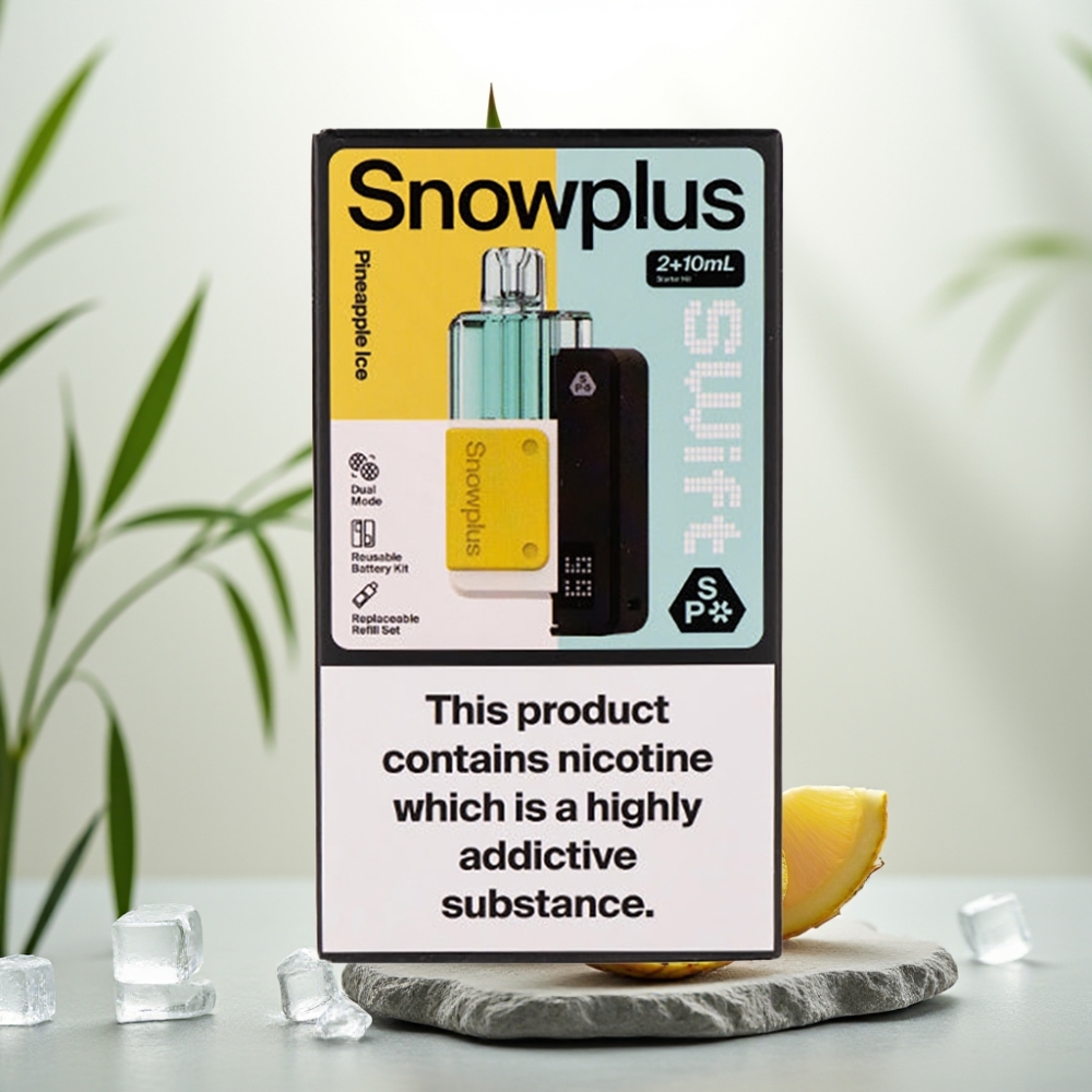 Snowplus Swift 5000 Puffs Prefilled Pod Kit Ananas Gheață, 1000 mAh, 2+10 ml, 2%