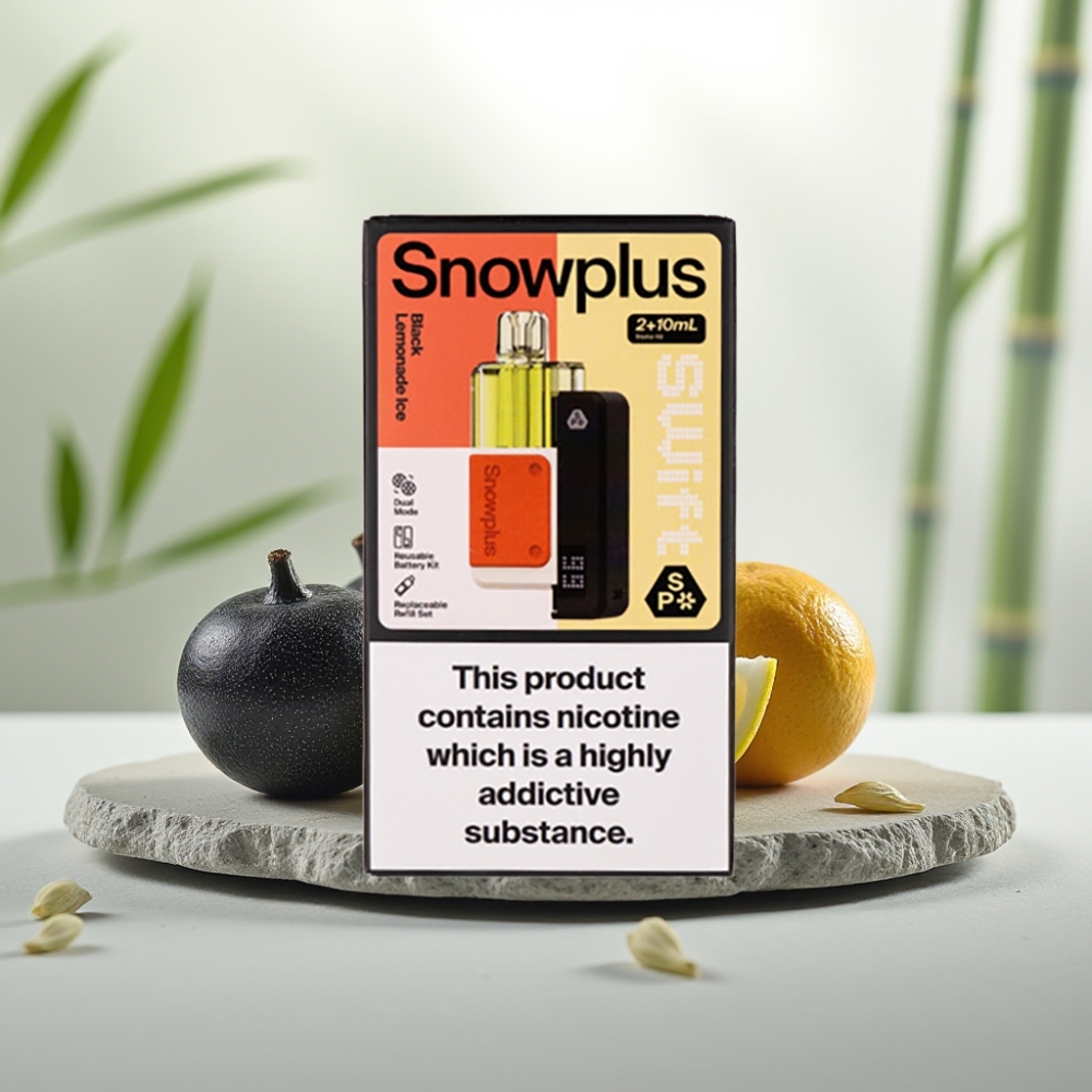 Snowplus Swift 5000 Puffs Prefilled Pod Kit Lămâie Neagră Cu Gheață 43x81x25mm 1000mAh