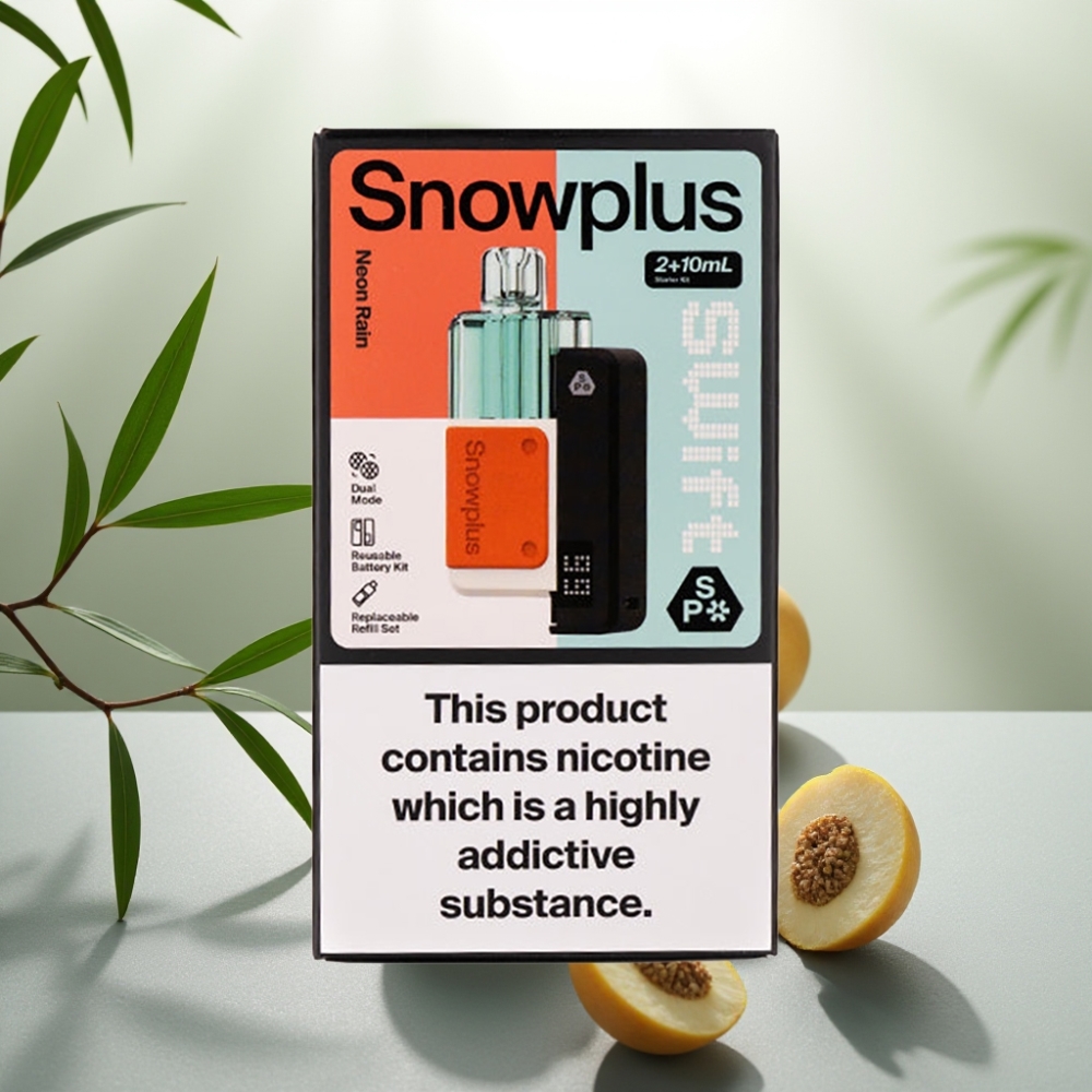 Snowplus Swift 5000 Puffs Prefilled Pod Kit Ploaia Neon, 1000 mAh, 2+10 ml, 2%