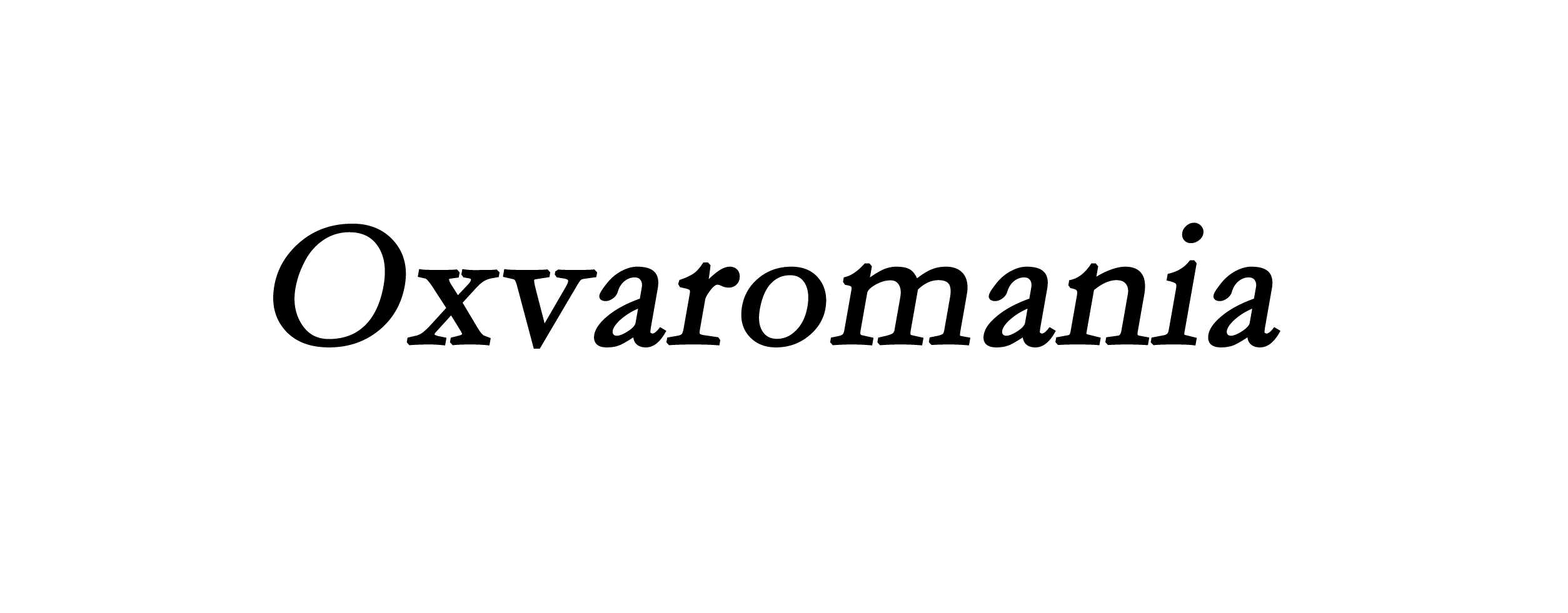 Oxvaromania